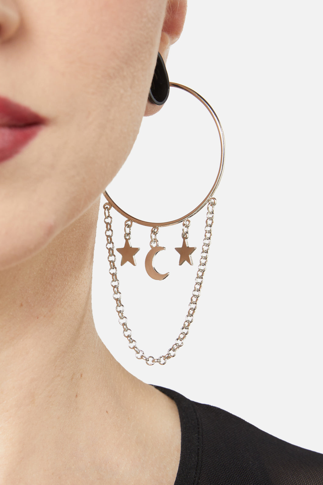 Dangerfield - Starlight Hoop Earrings - silver
