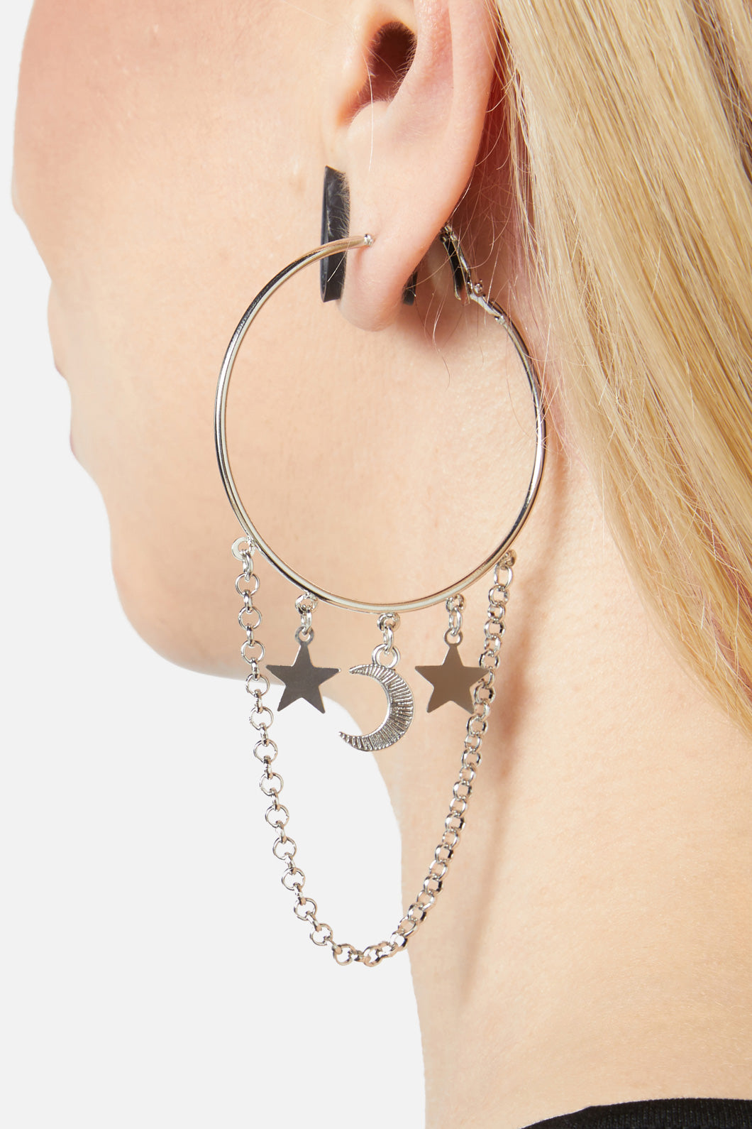 Dangerfield - Starlight Hoop Earrings - silver