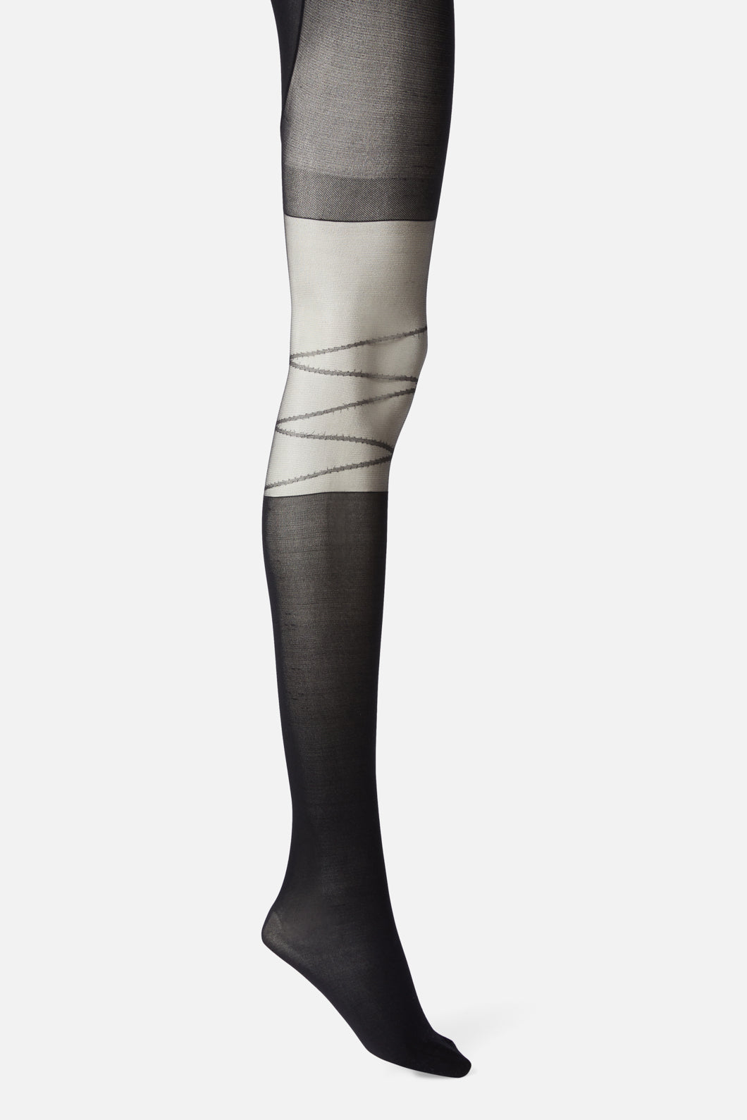 Dangerfield - Garter Look Tights - black
