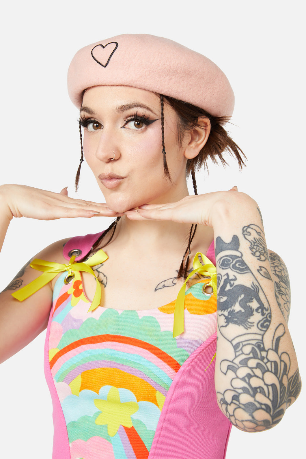 Dangerfield - Heart Beret - pink