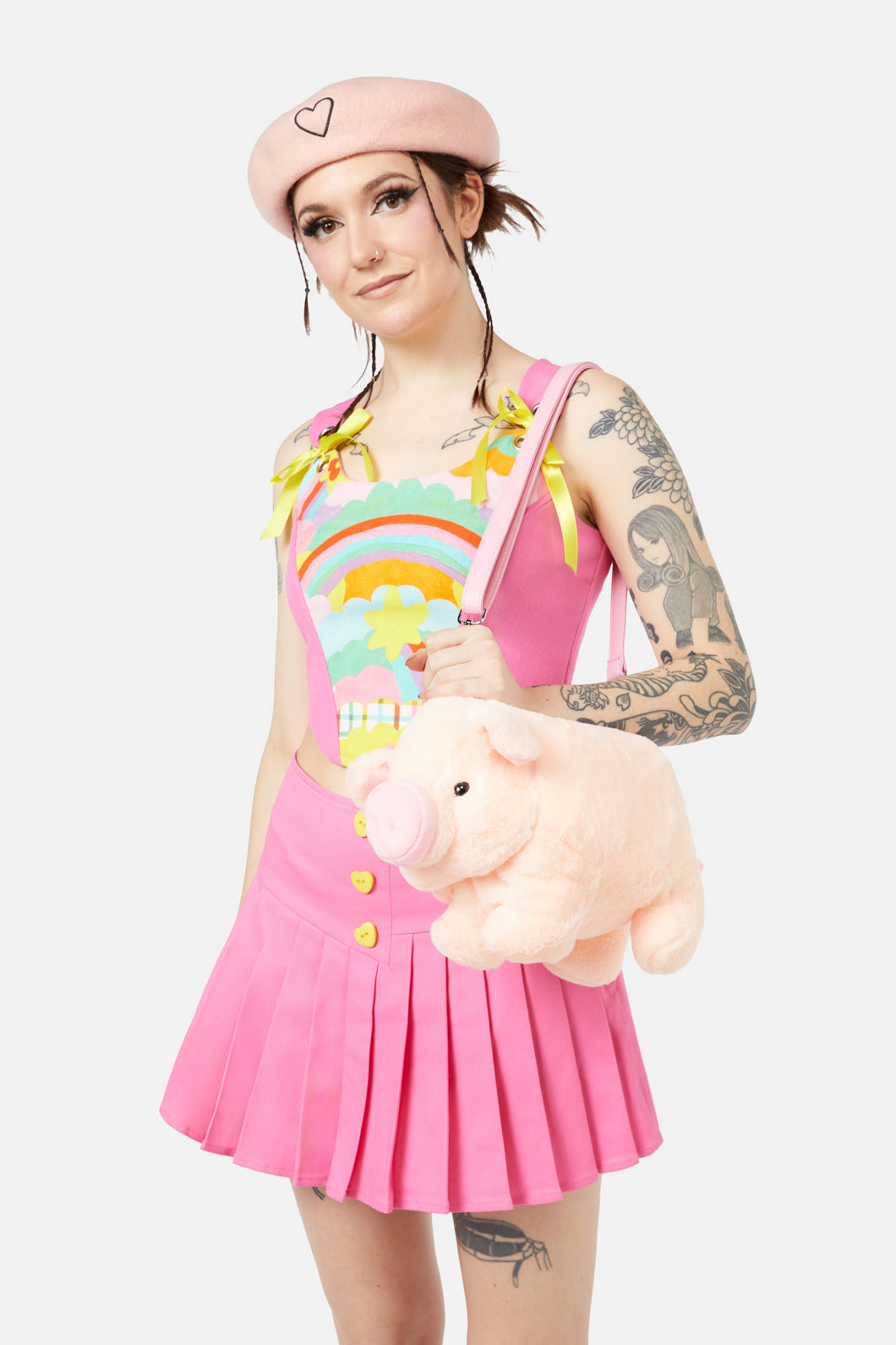 Dangerfield - Heart Beret - pink