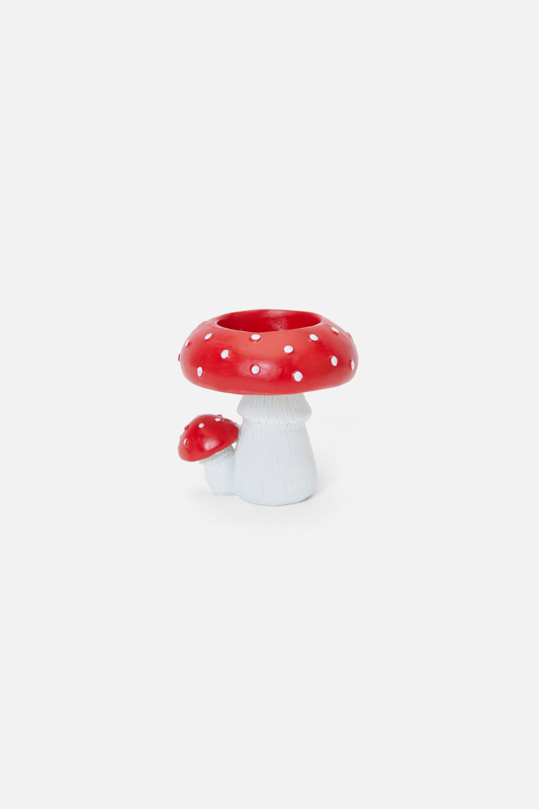 Dangerfield - Mushroom Tealight Candle Holder - red-white