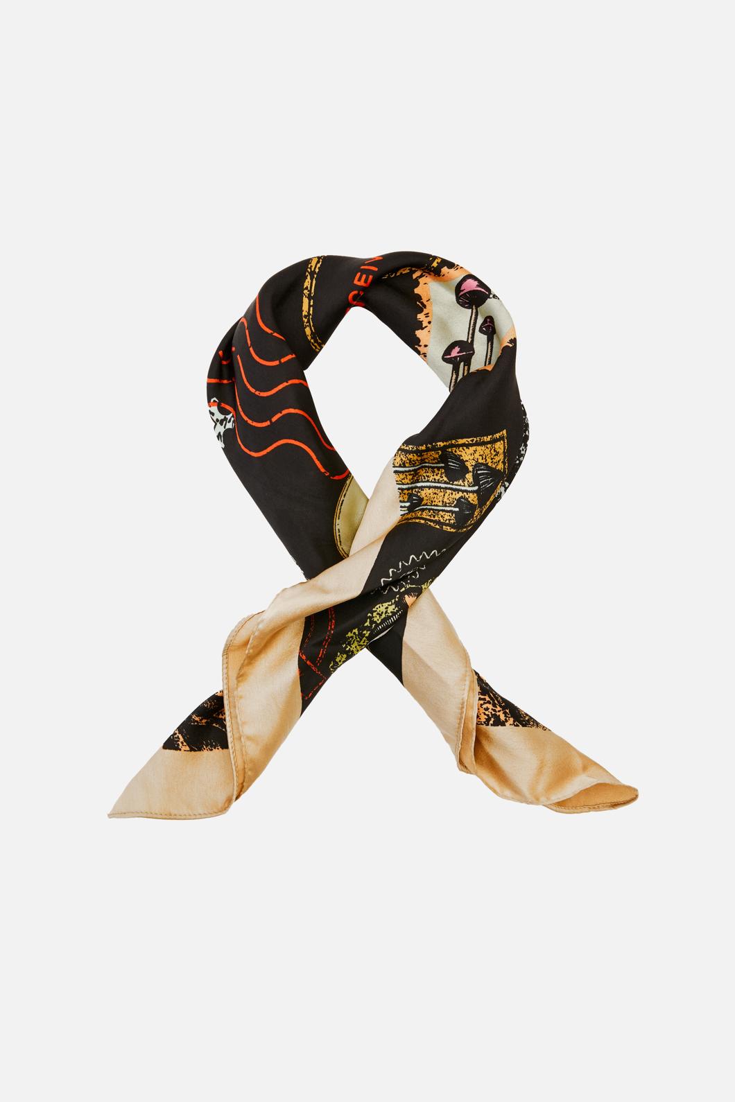 Dangerfield - Old Postal Satin Scarf - black