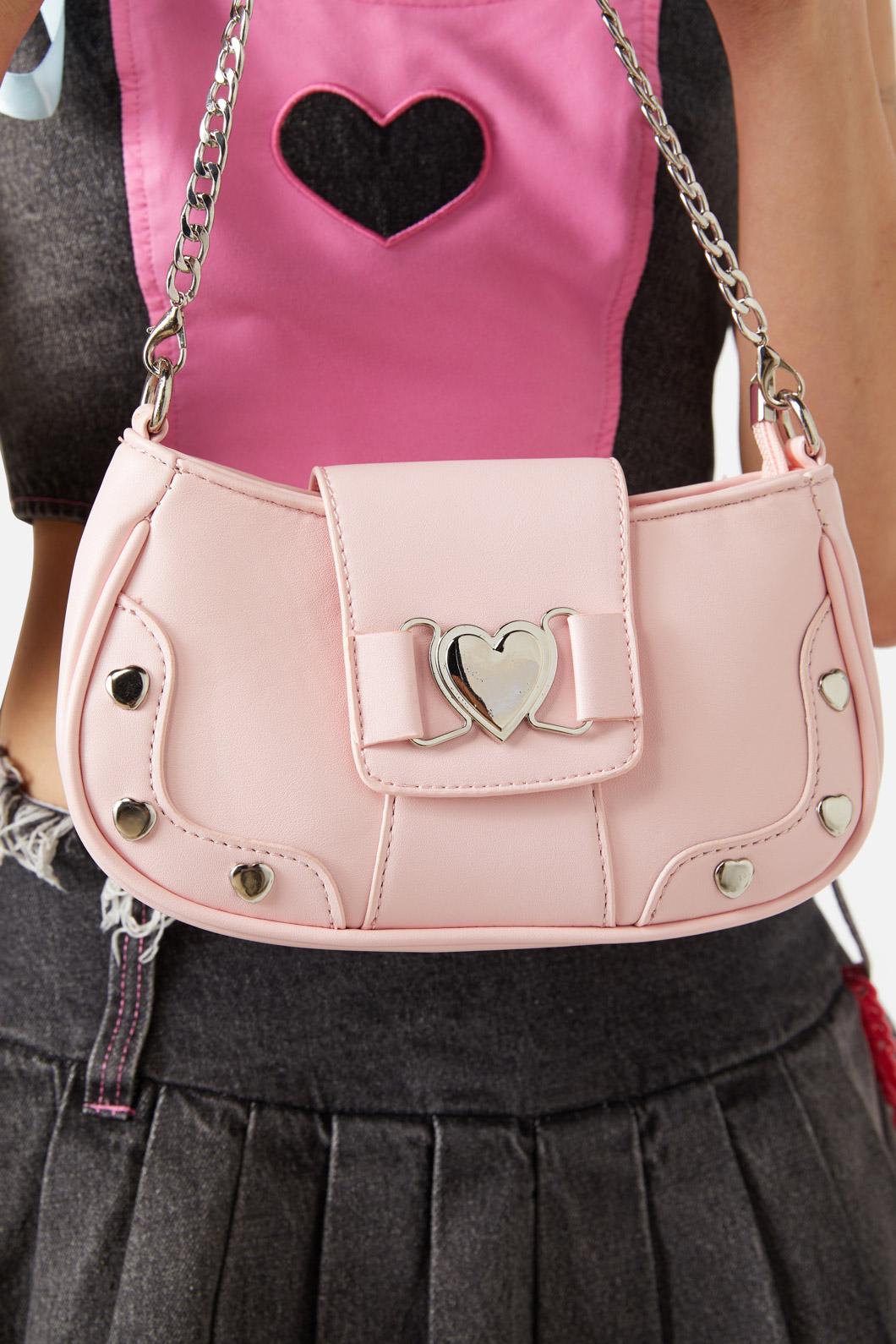 Dangerfield - Hearts & Chain Bag - pink