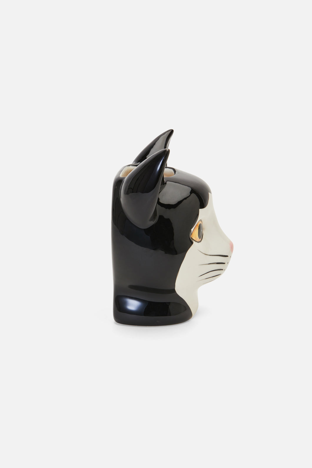 Dangerfield - Cat Vase - black-white
