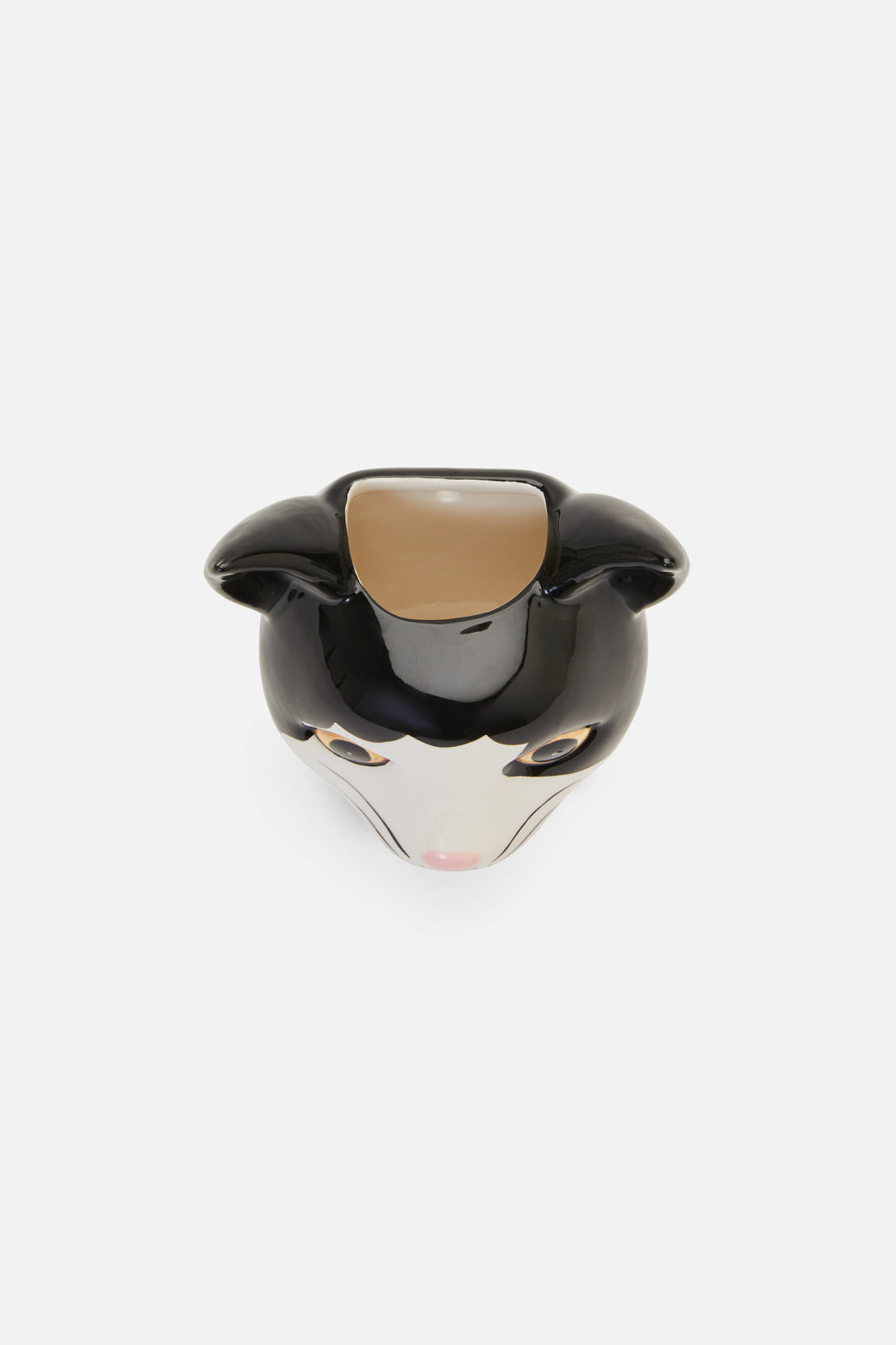 Dangerfield - Cat Vase - black-white