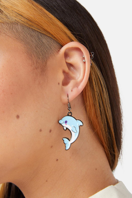 Dangerfield - Dolphin Pod Earring - blue