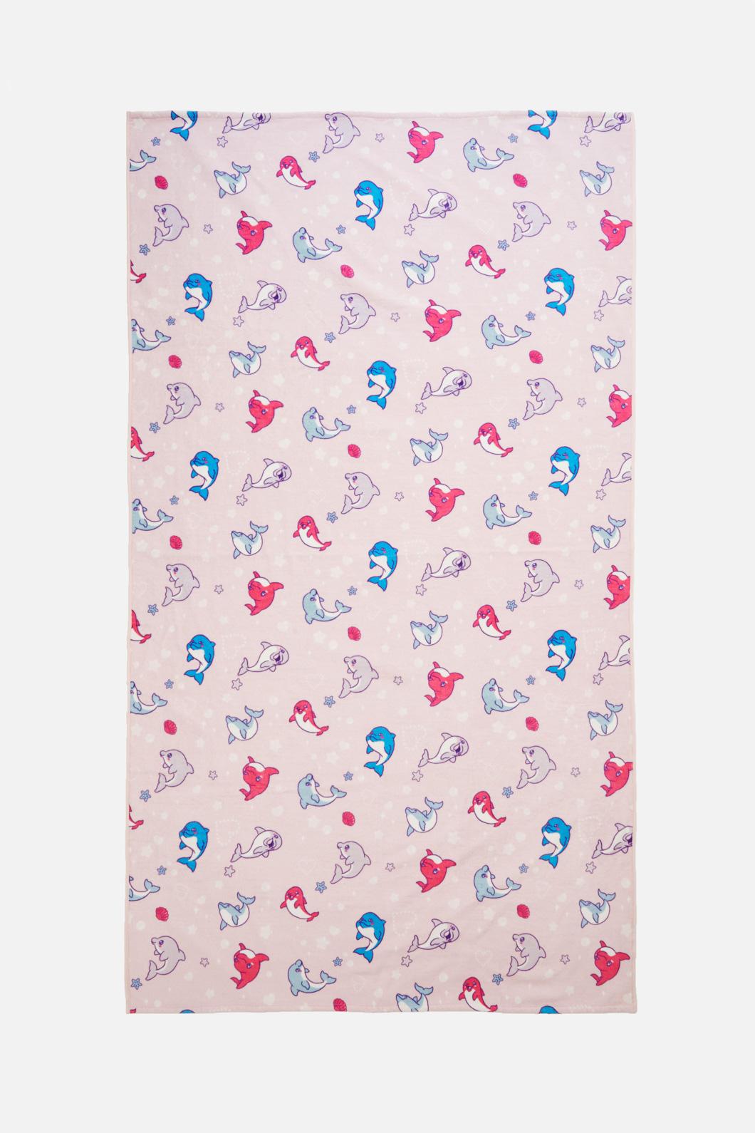 Dangerfield - Dolphin Pod Beach Towel - pink