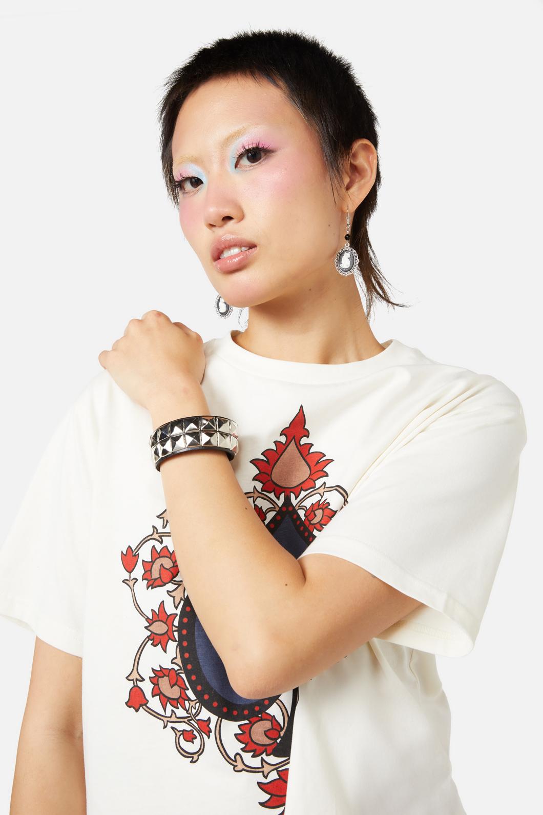 Dangerfield - Double Flat Stud Cuff - black