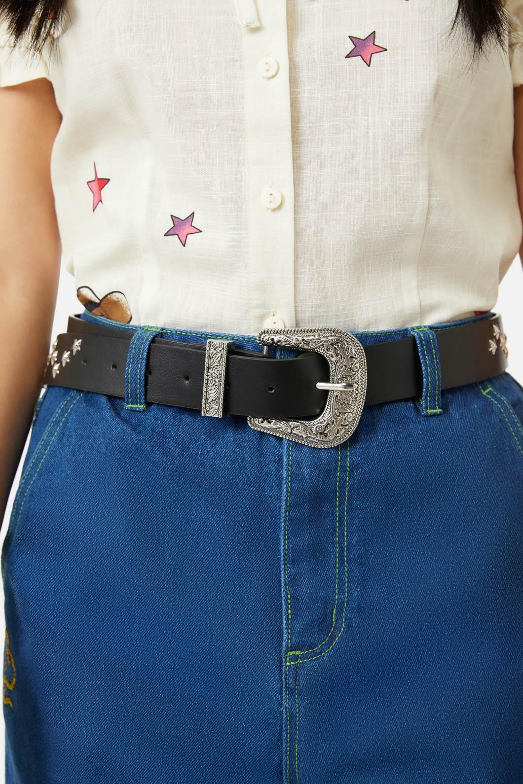 Dangerfield - Star Western Belt - black