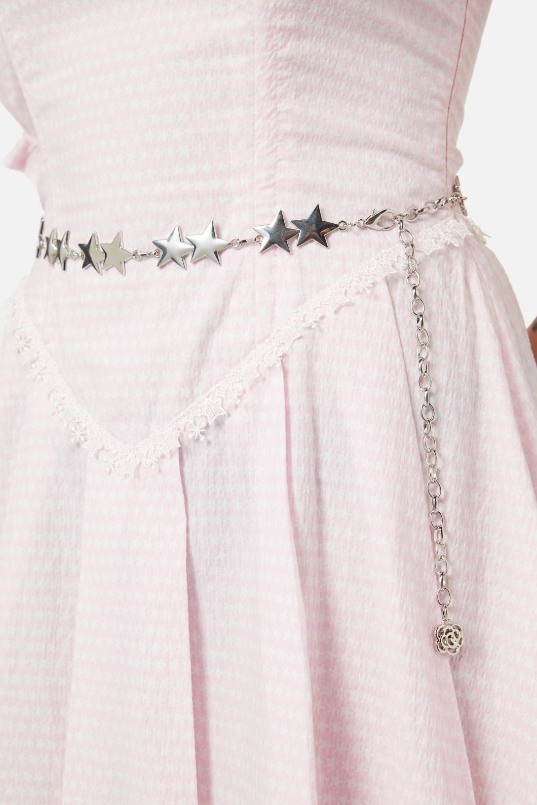 Dangerfield - Star Chain Belt - silver