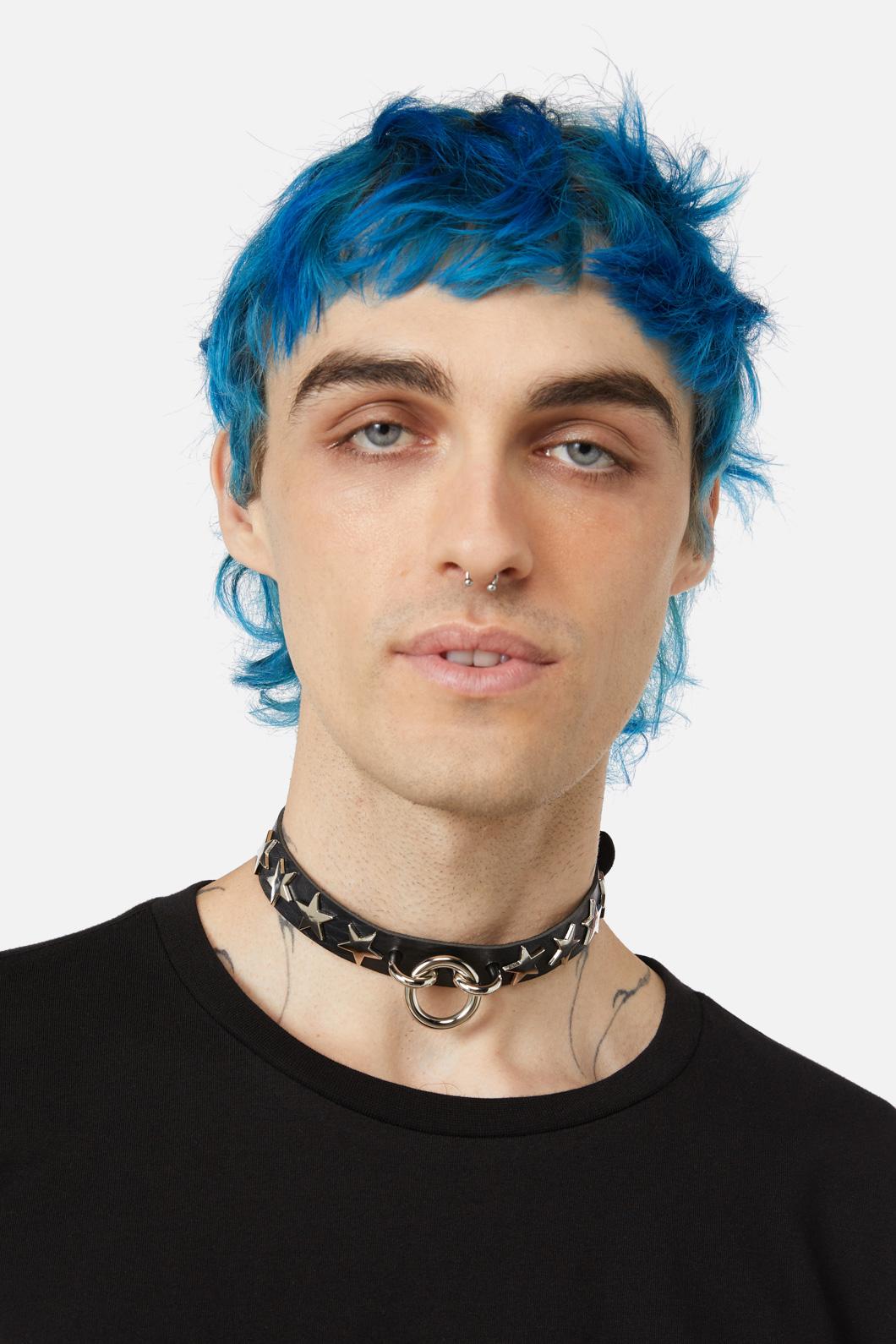 Dangerfield - Stars & Ring Choker - black