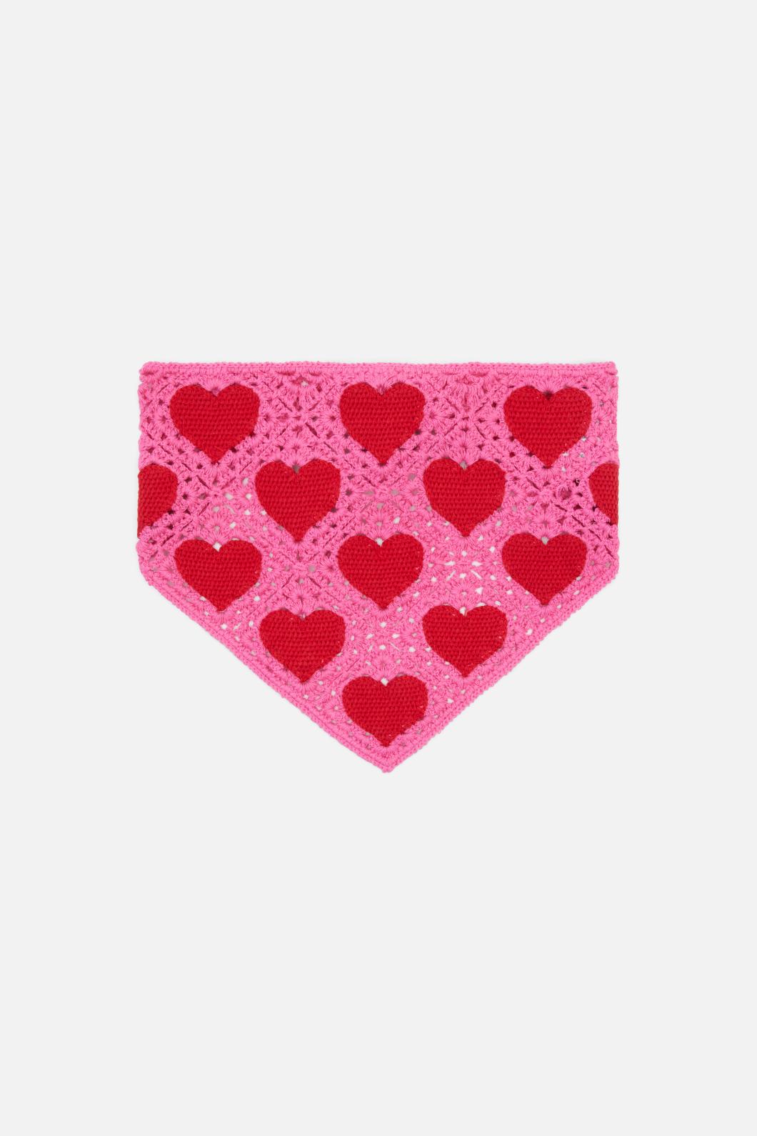 Dangerfield - Hearts Head Scarf - pink
