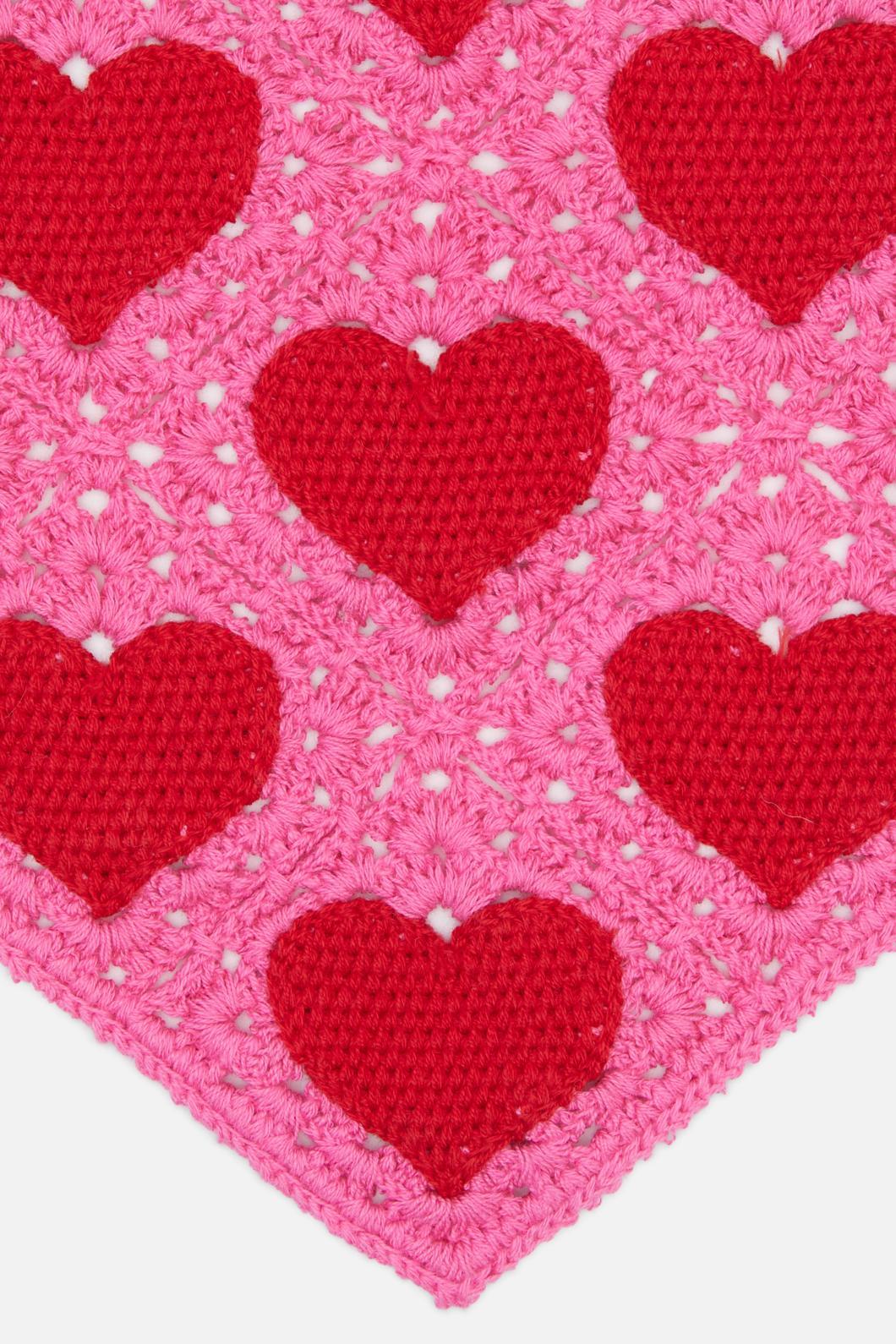 Dangerfield - Hearts Head Scarf - pink