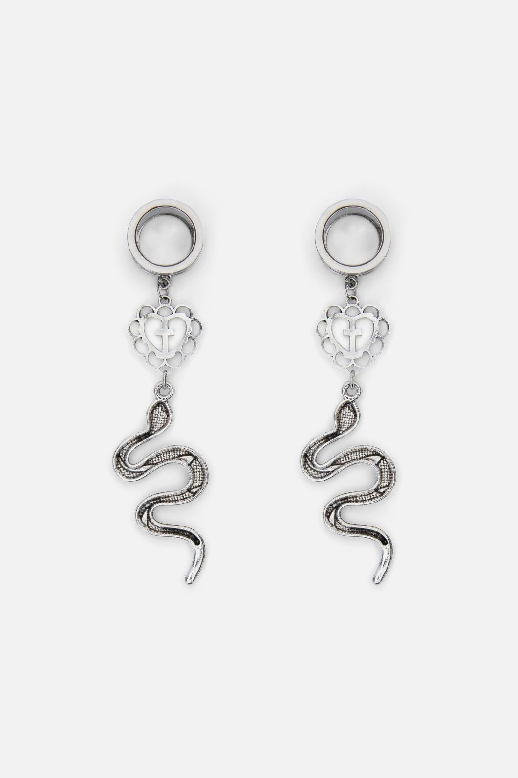 Dangerfield - Snake Tunnel Plugs - silver