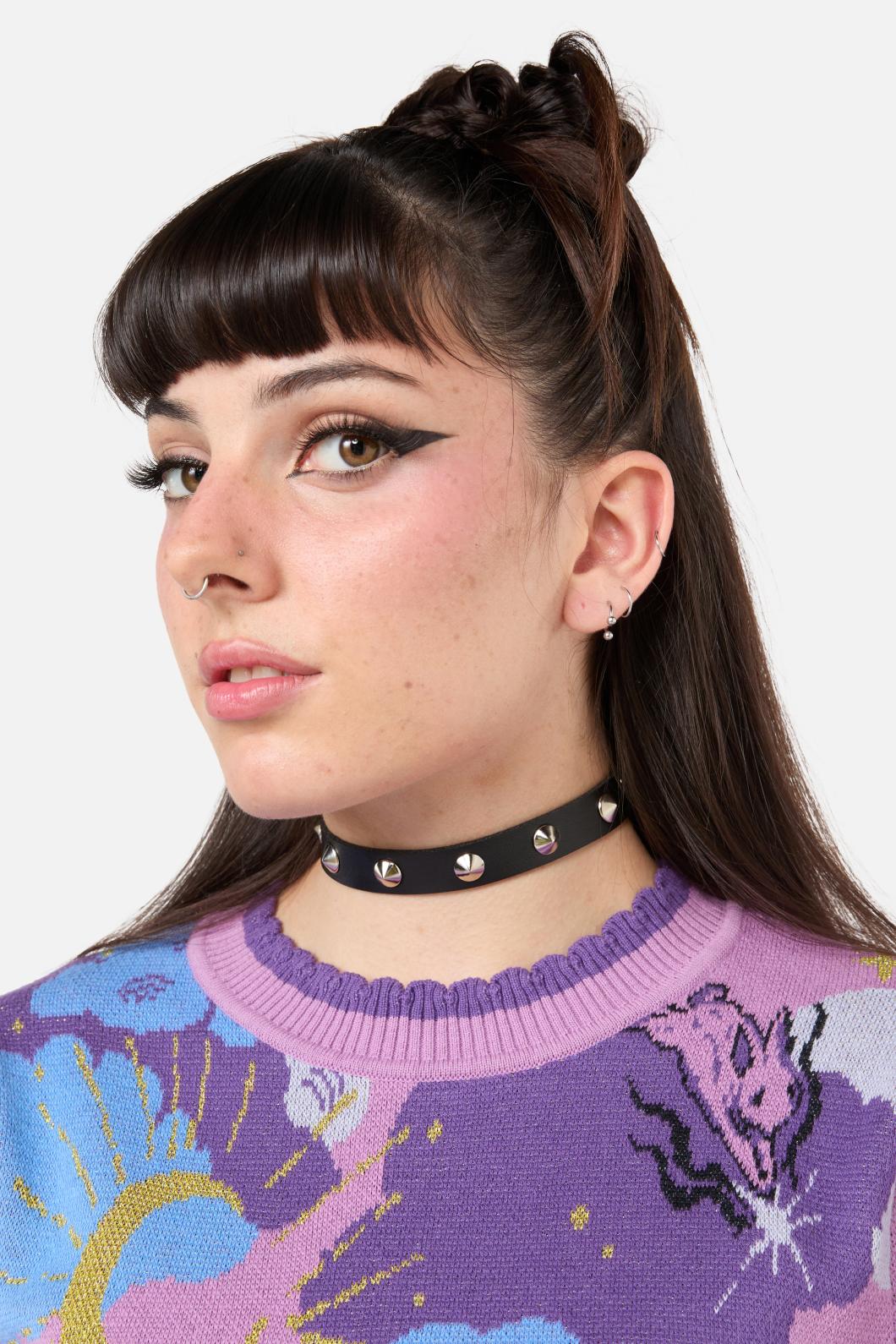 Dangerfield - Round Stud Choker - black