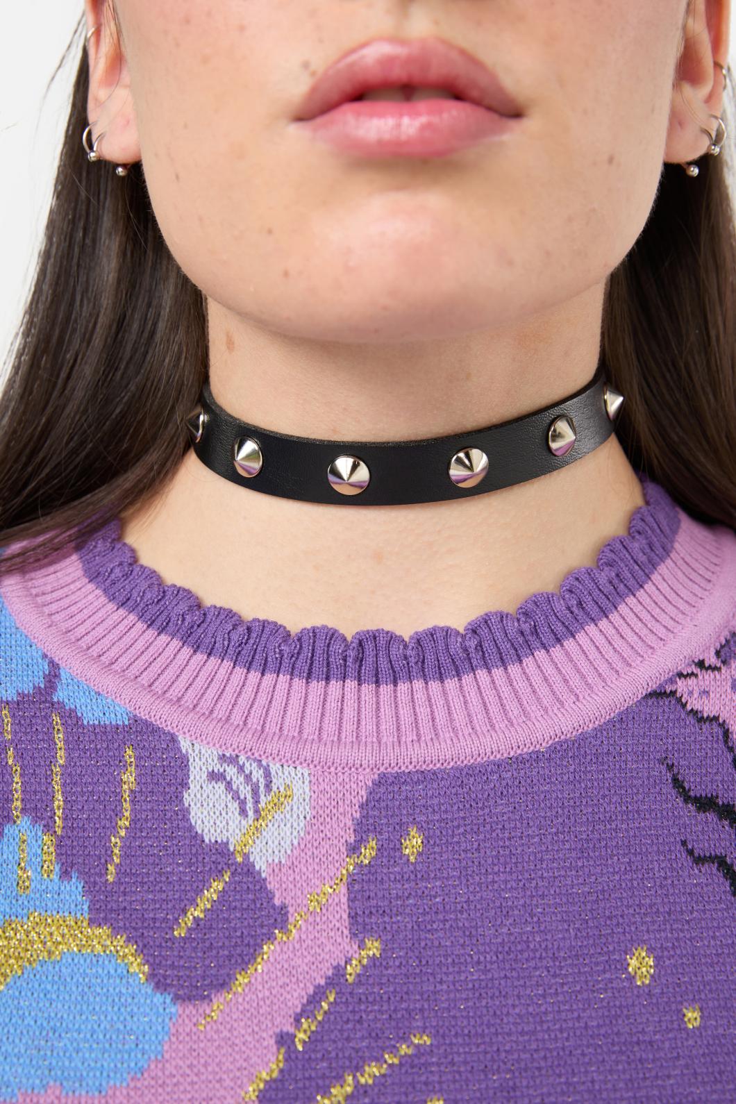 Dangerfield - Round Stud Choker - black
