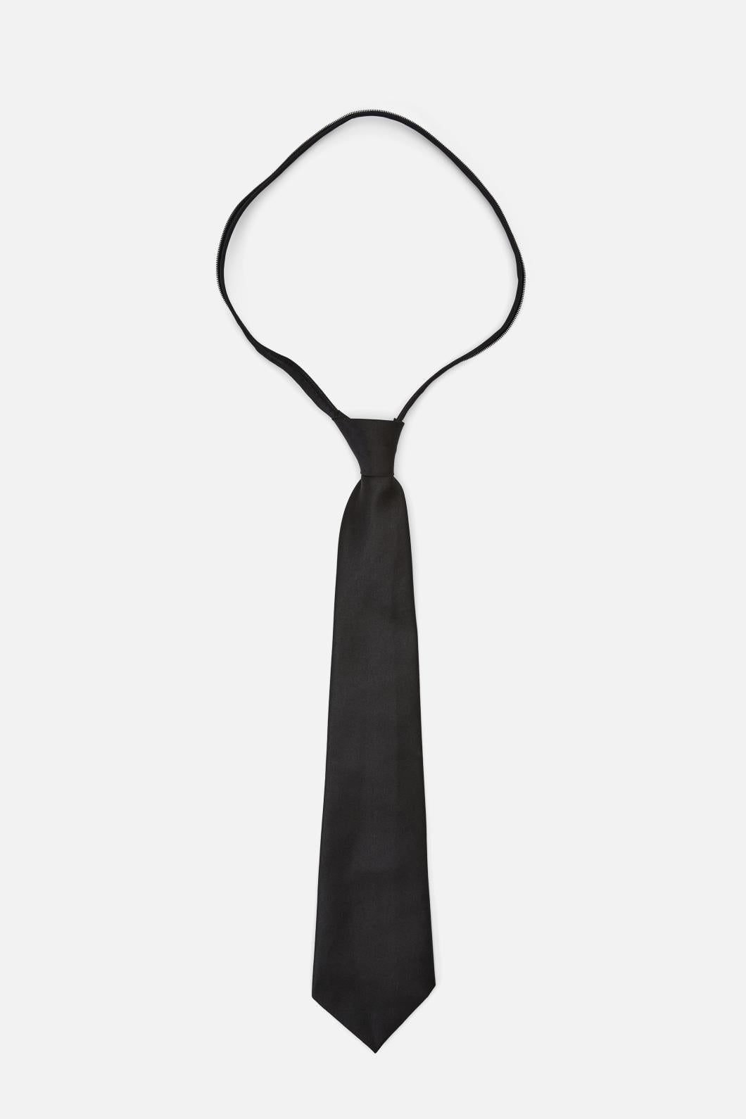 Dangerfield - Black Satin Tie - black