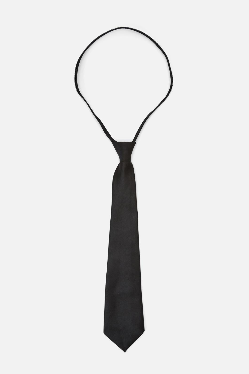 Dangerfield - Black Satin Tie - black