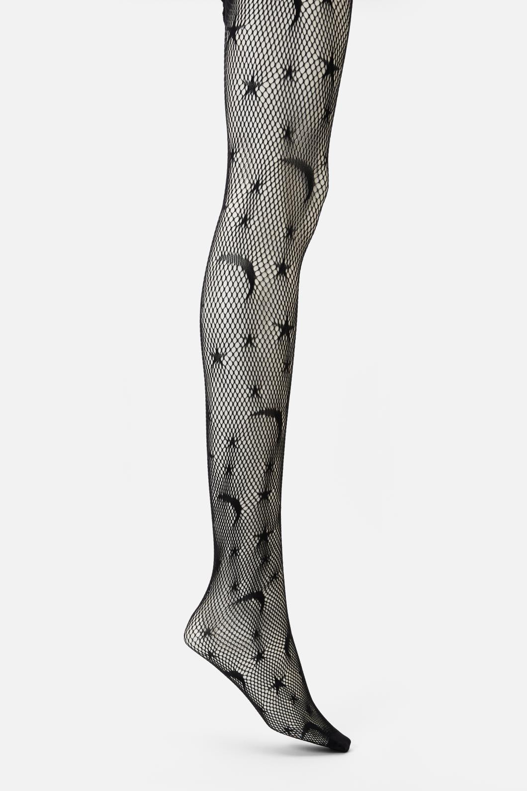 Dangerfield - Stars & Moon Fishnets - black