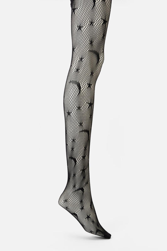 Dangerfield - Stars & Moon Fishnets - black