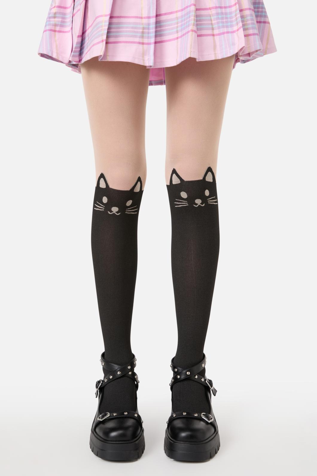 Dangerfield - Cat Tights - black