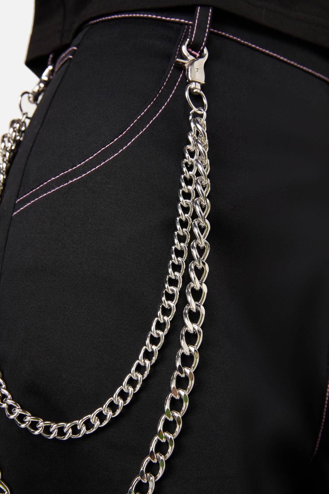 Dangerfield - Gunmetal Phat Jeans Chain - silver
