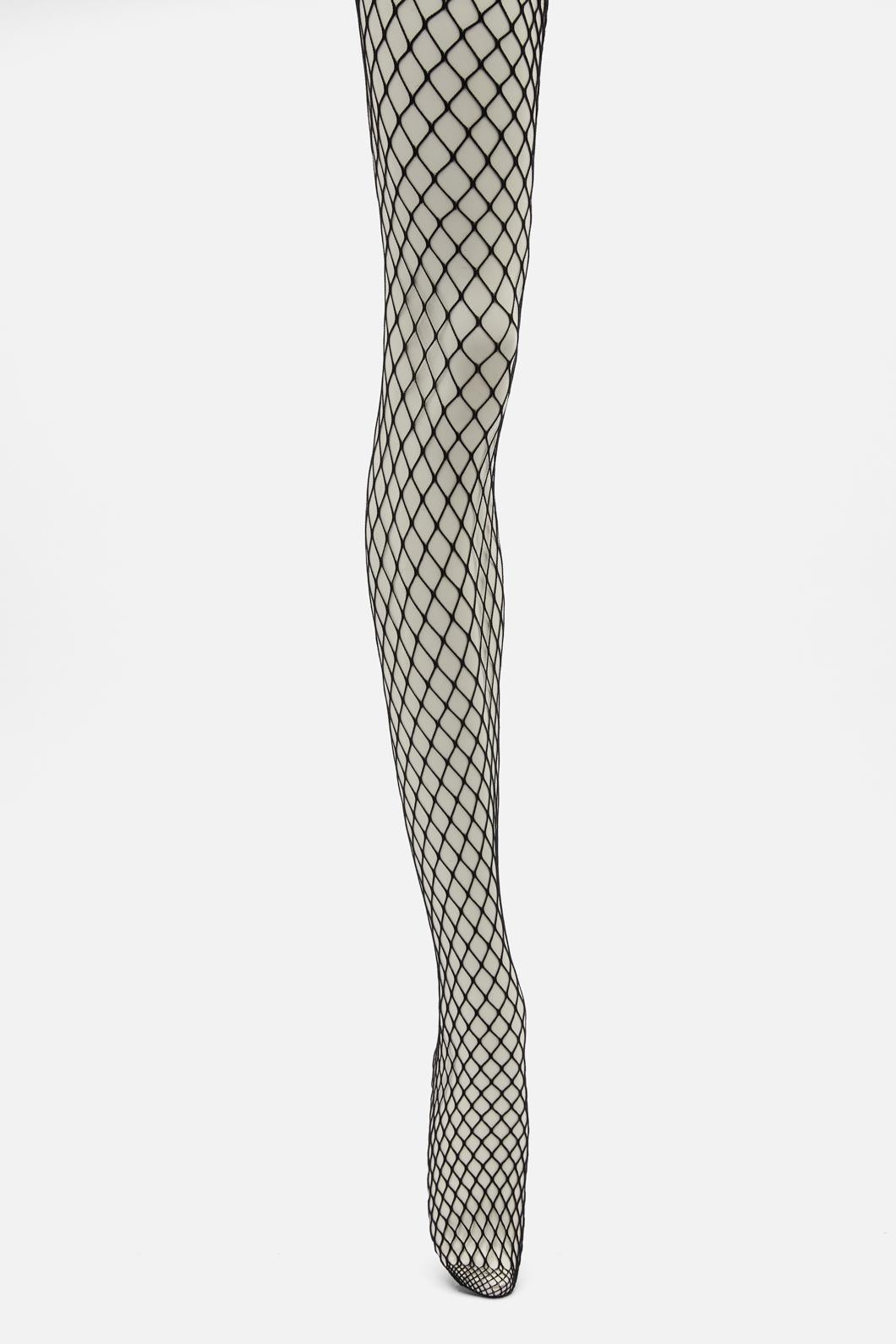 Dangerfield - Plus Size Wide Fishnet Tights - black