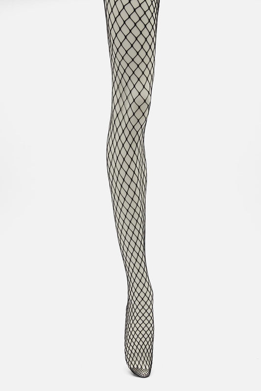 Dangerfield - Plus Size Wide Fishnet Tights - black