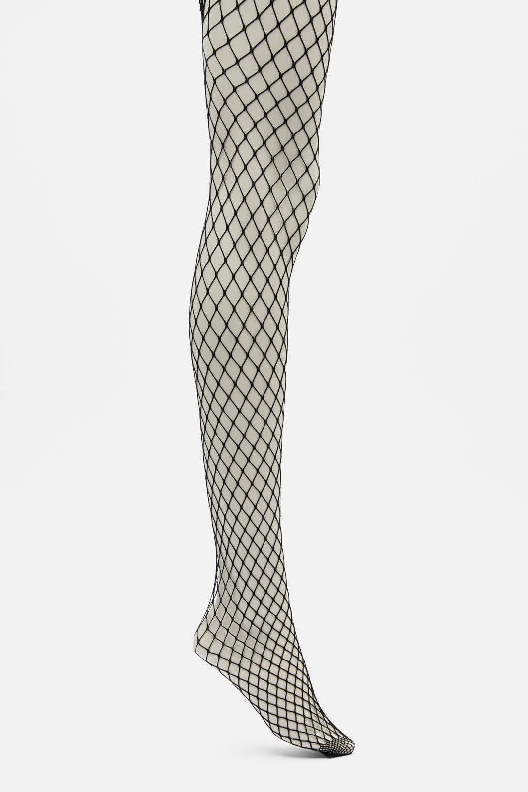 Dangerfield - Plus Size Wide Fishnet Tights - black