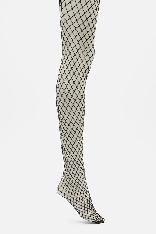 Dangerfield - Plus Size Wide Fishnet Tights - black
