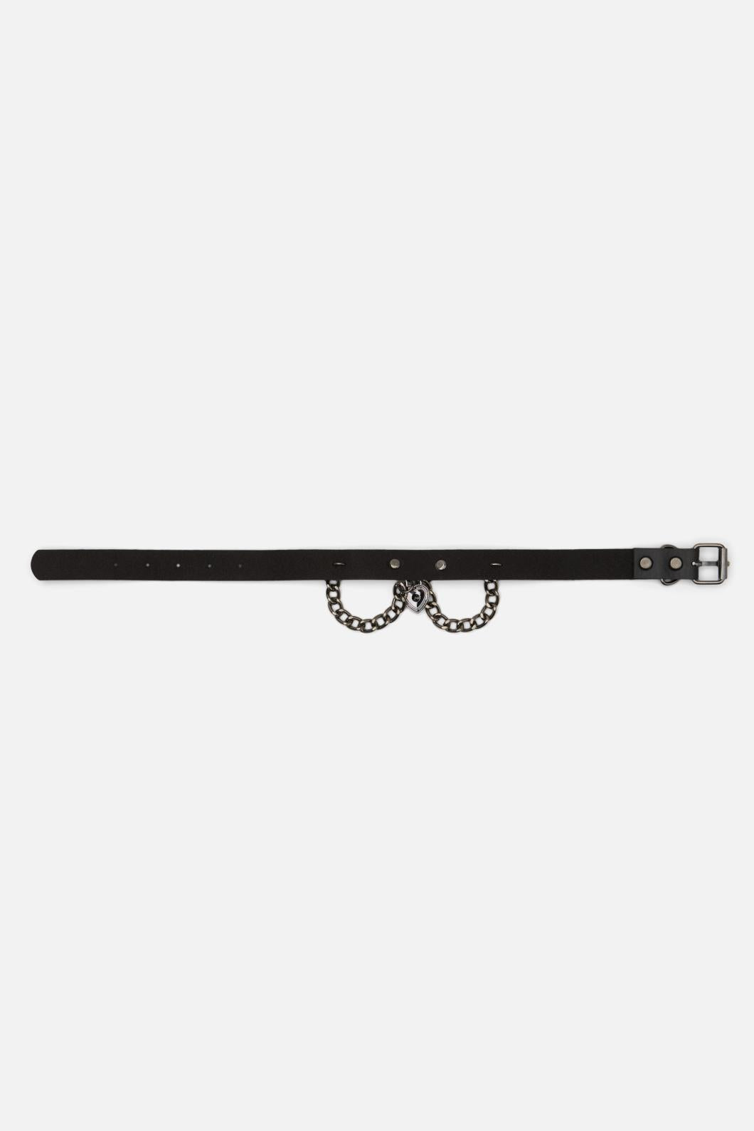 Dangerfield - Locket Chain Choker - black