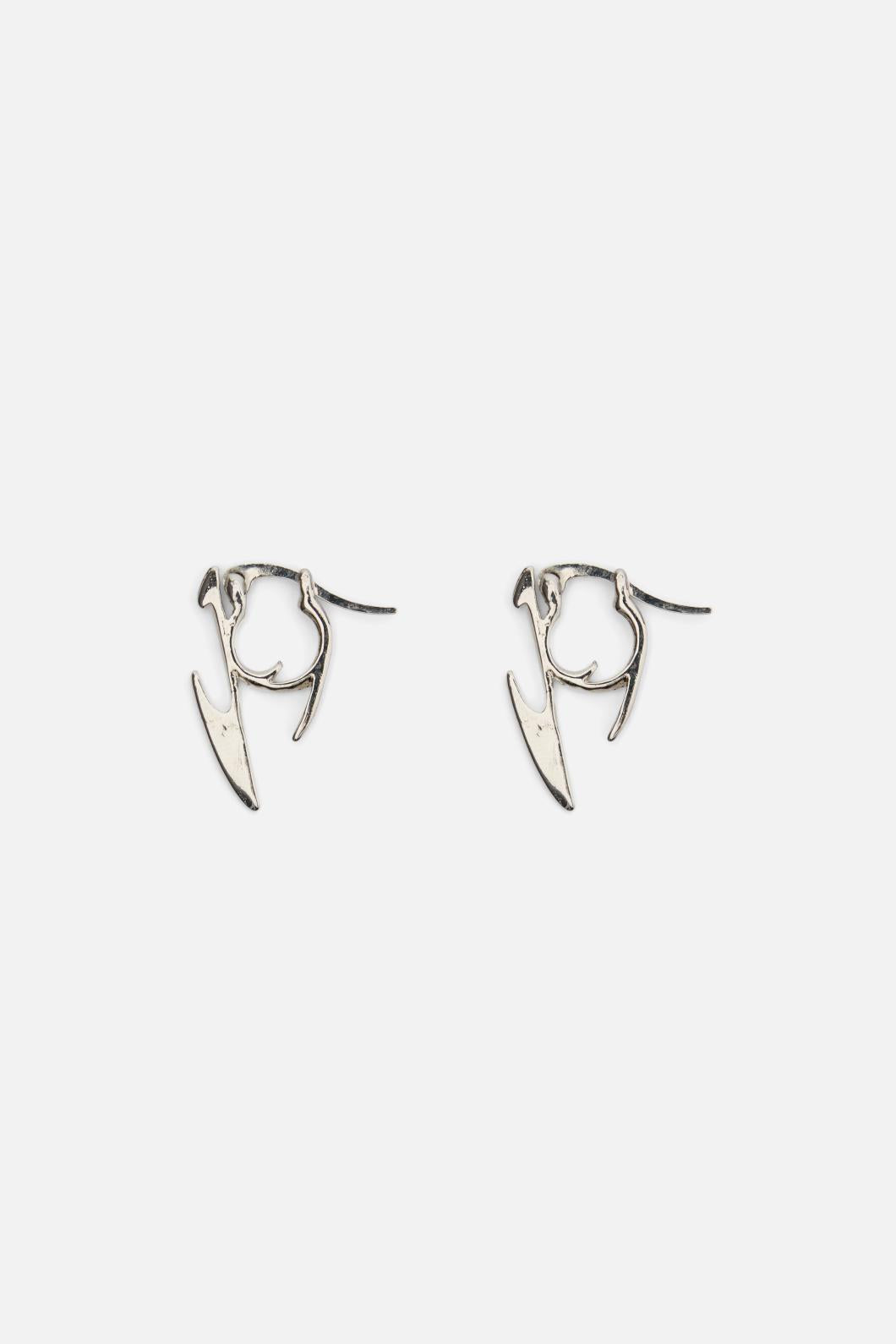 Dangerfield - Cyber Hoop Earrings - silver