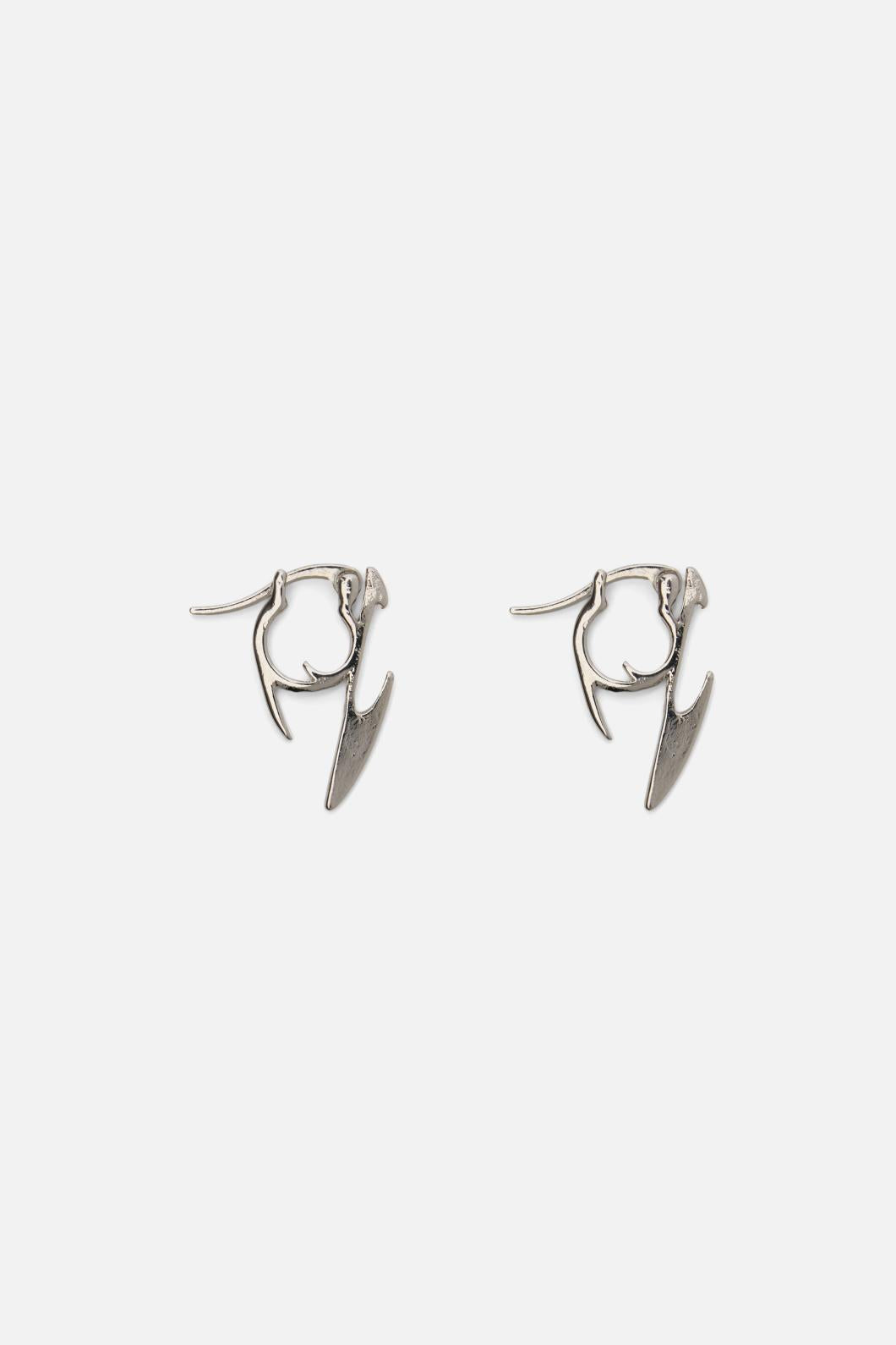 Dangerfield - Cyber Hoop Earrings - silver