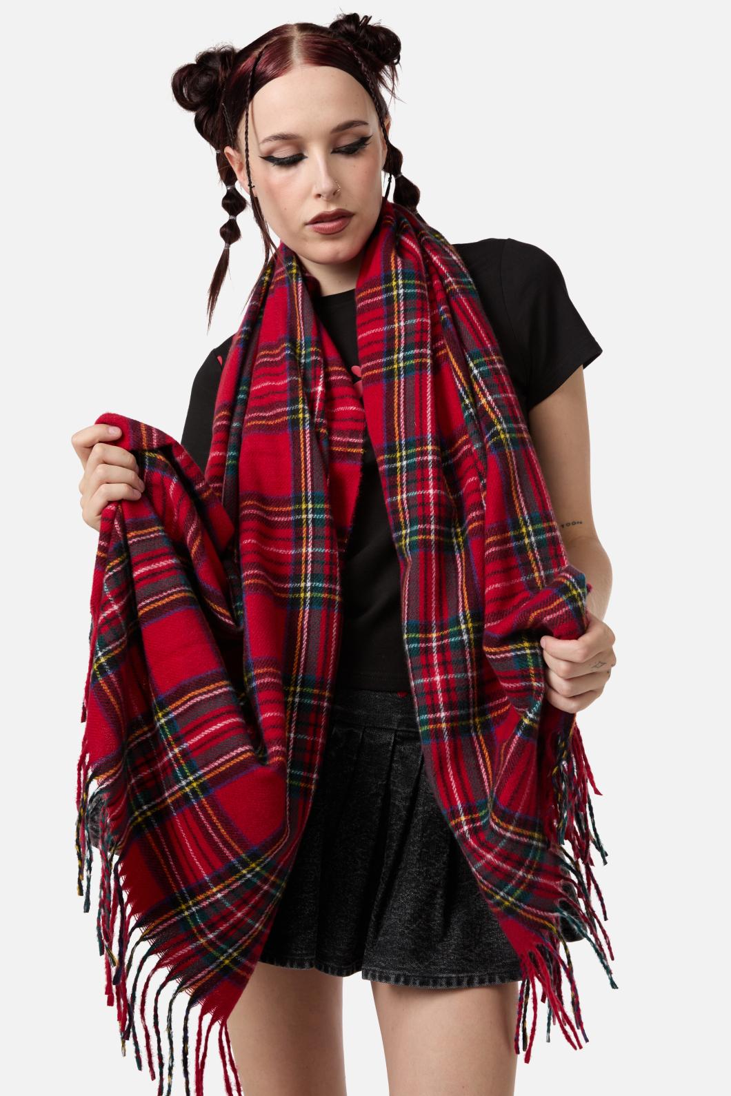 Dangerfield - Tartan Red Scarf - red
