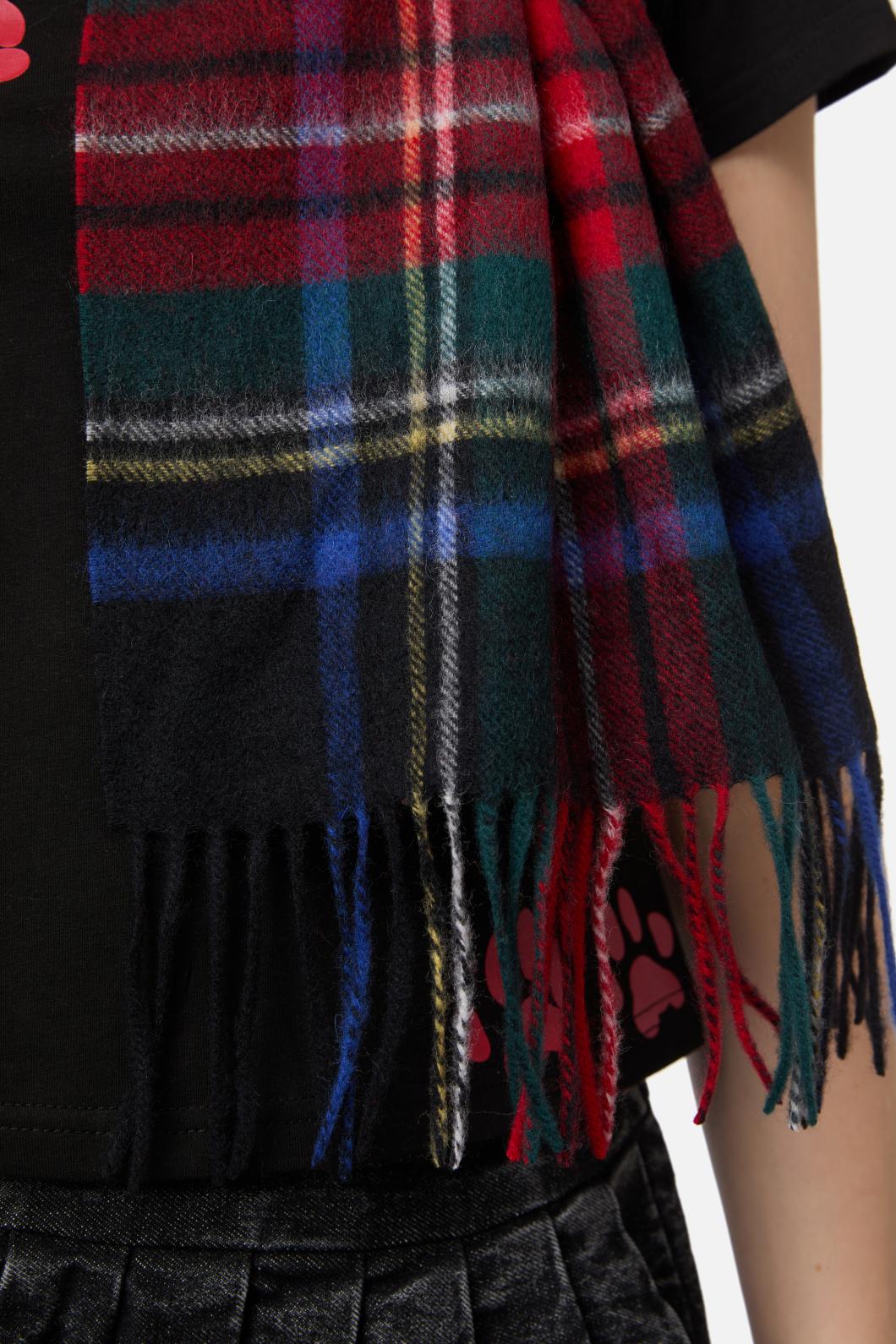 Dangerfield - Black Tartan Scarf - black