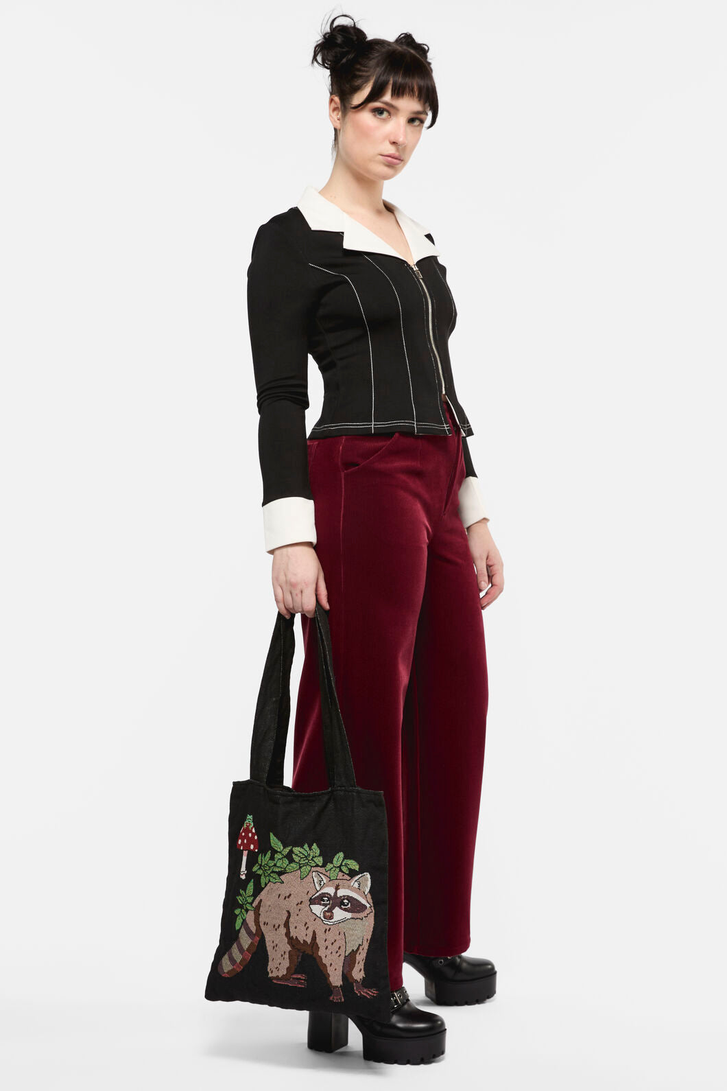 Dangerfield - Haus of Raccoon Tote - black