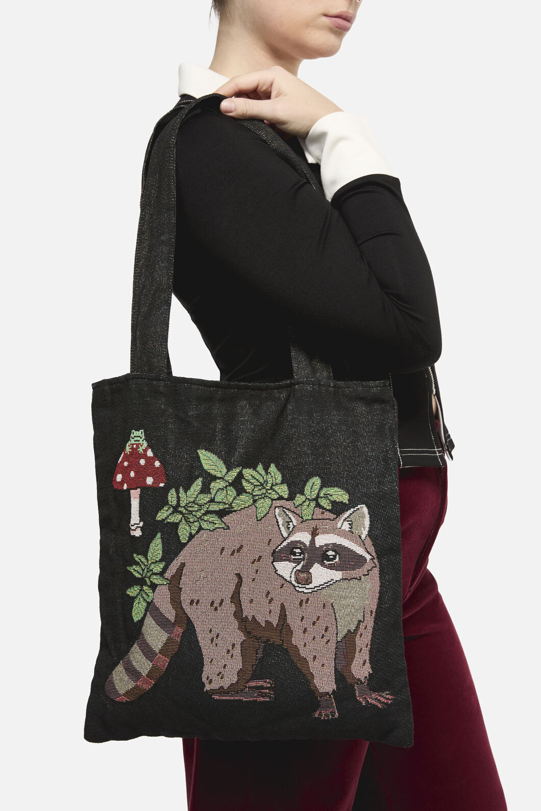 Dangerfield - Haus of Raccoon Tote - black