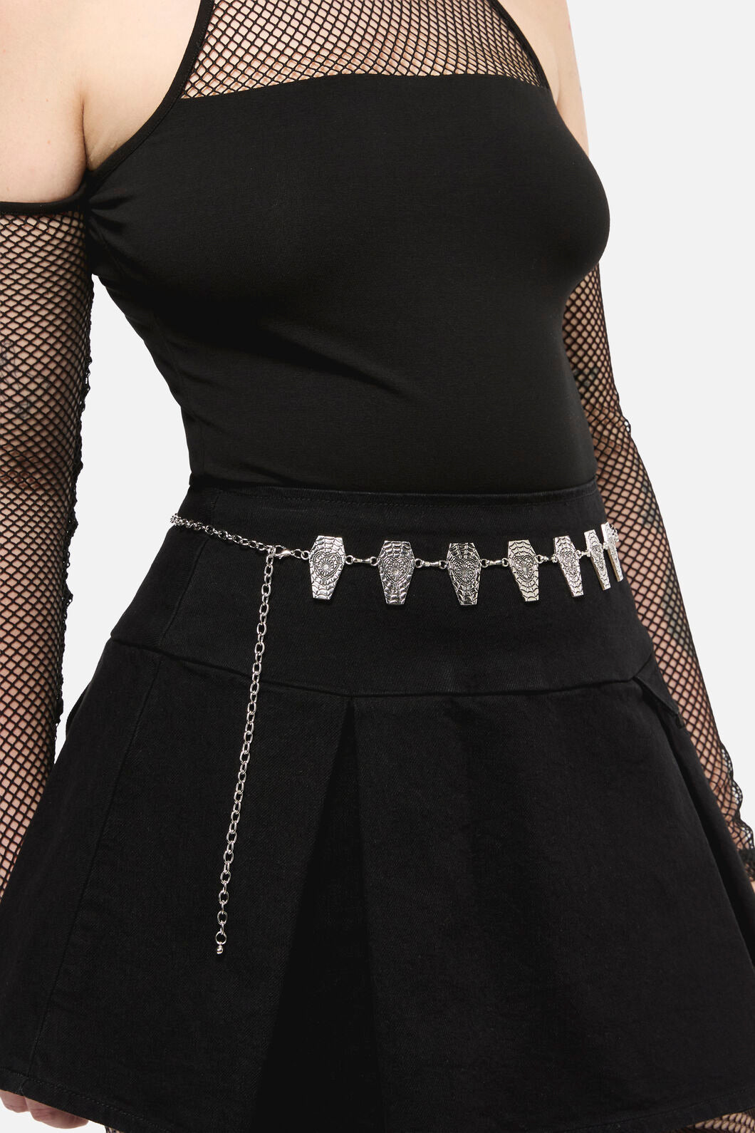 Dangerfield - Coffin Chain Belt - silver