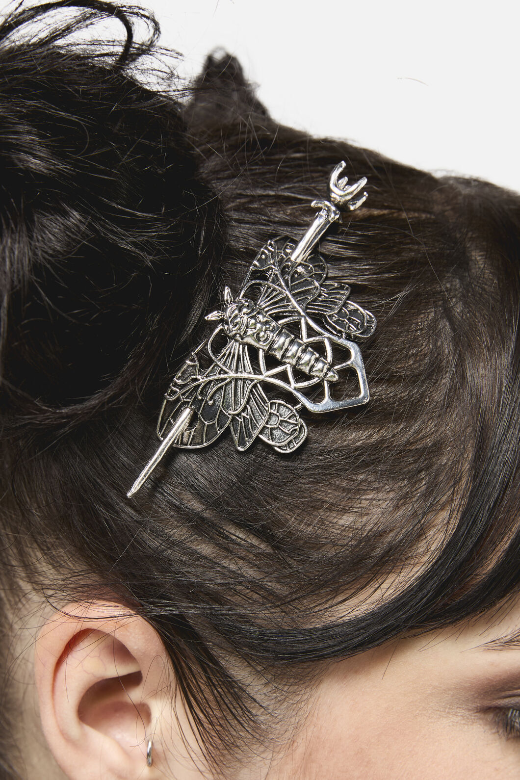 Dangerfield - Moth Hair Pin - silver