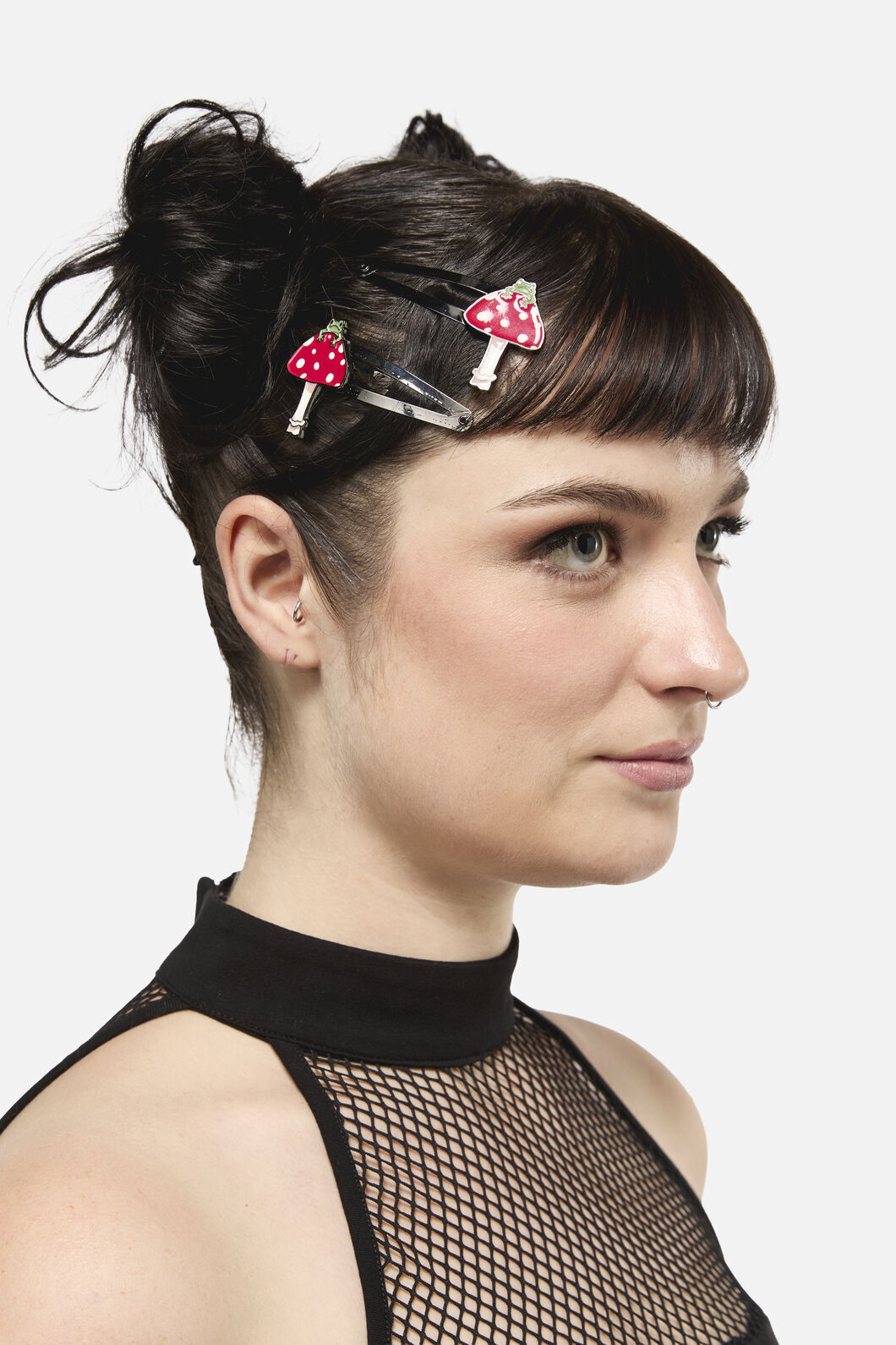 Dangerfield - Frog Shroom Hair Clips - red