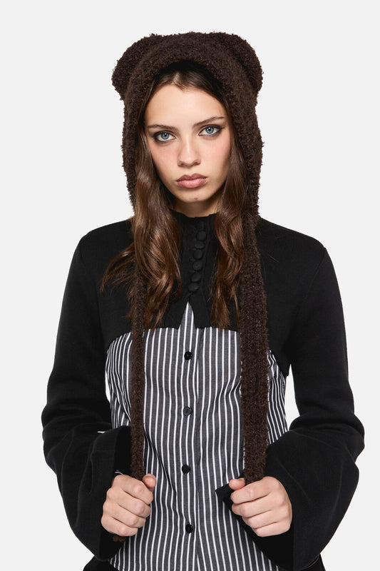 Dangerfield - Snuggly Ears Hat - chocolate