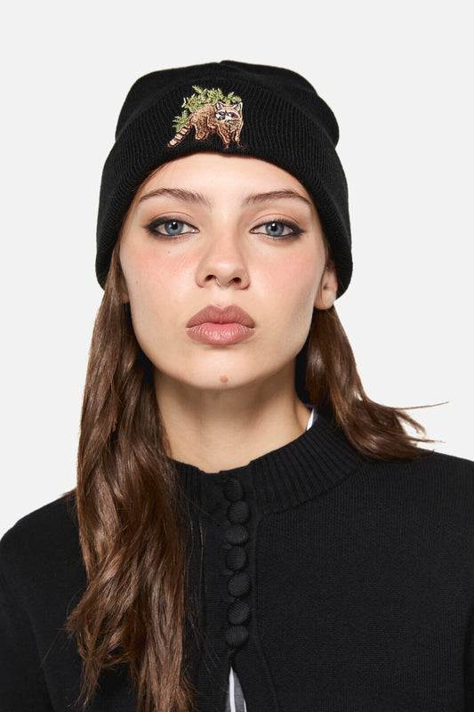 Dangerfield - Haus of Raccoon Beanie - black