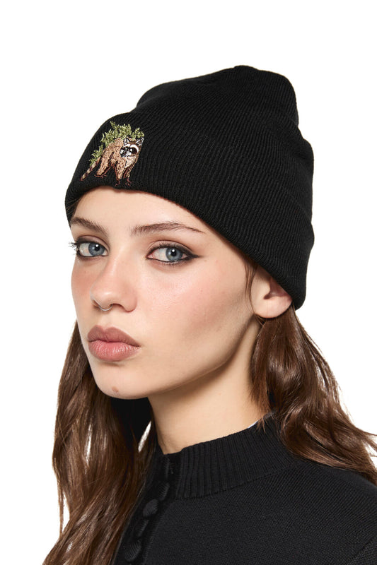 Dangerfield - Haus of Raccoon Beanie - black
