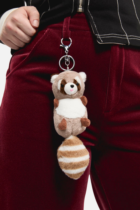 Dangerfield - Raccoon Bag Charm - tan