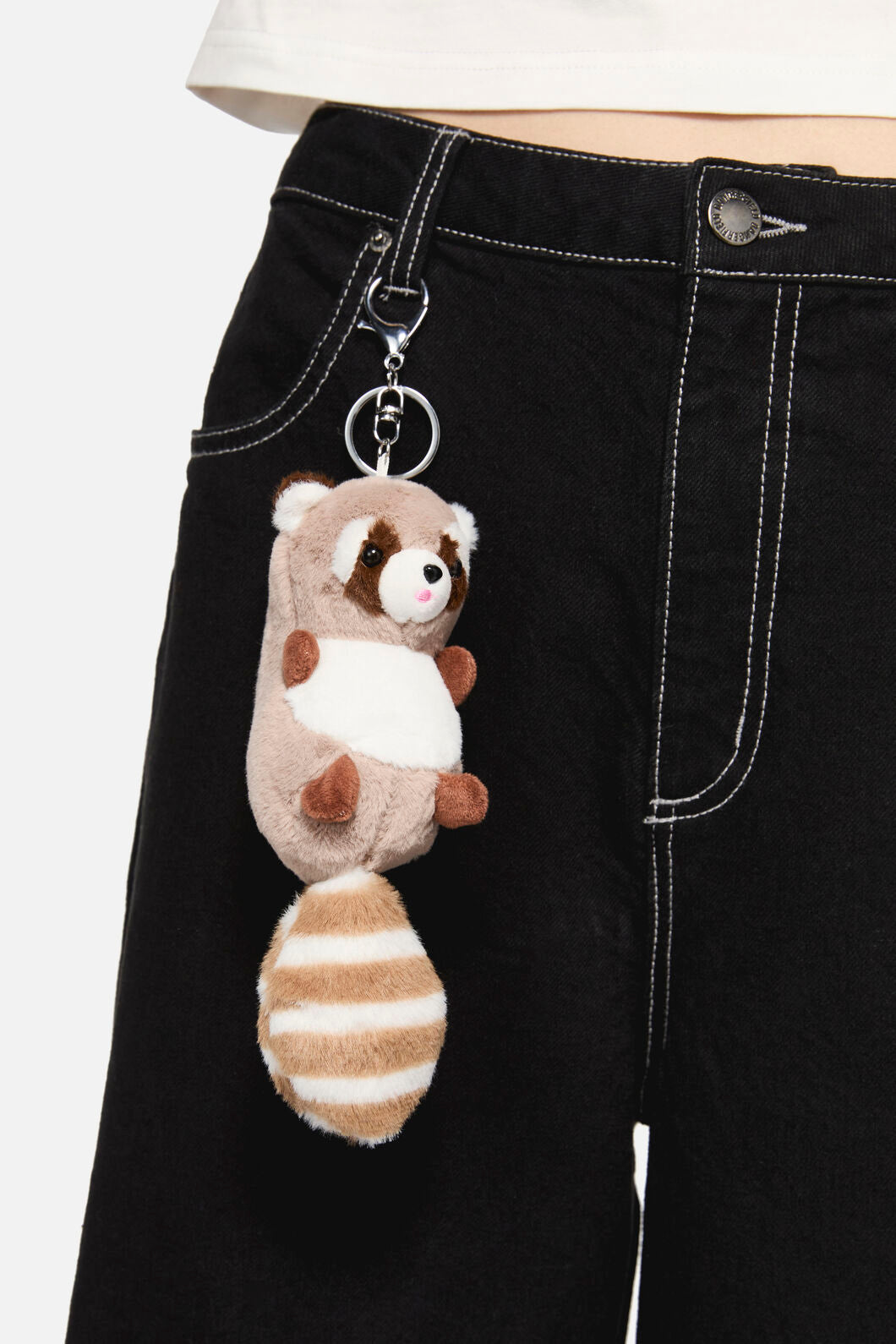 Dangerfield - Raccoon Bag Charm - tan