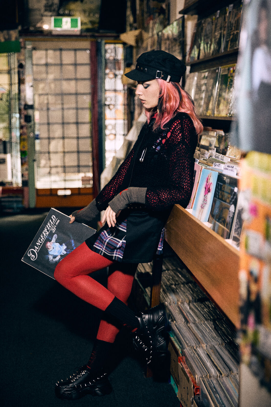 Dangerfield - Red Tights - red