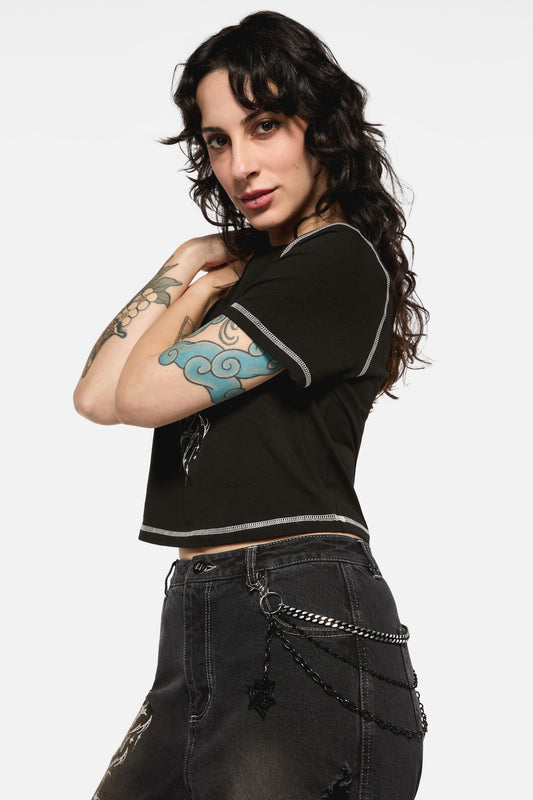 Dangerfield - Jean Chain with Spiderweb - black