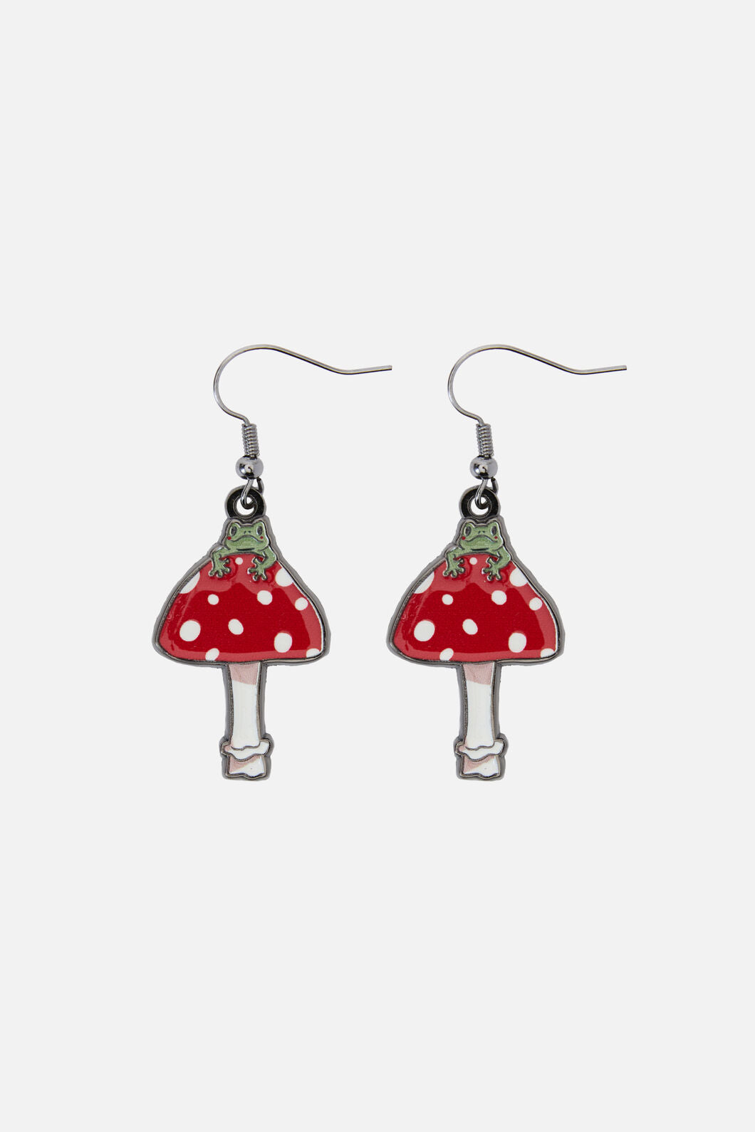 Dangerfield - Frog Shroom Earrings - red