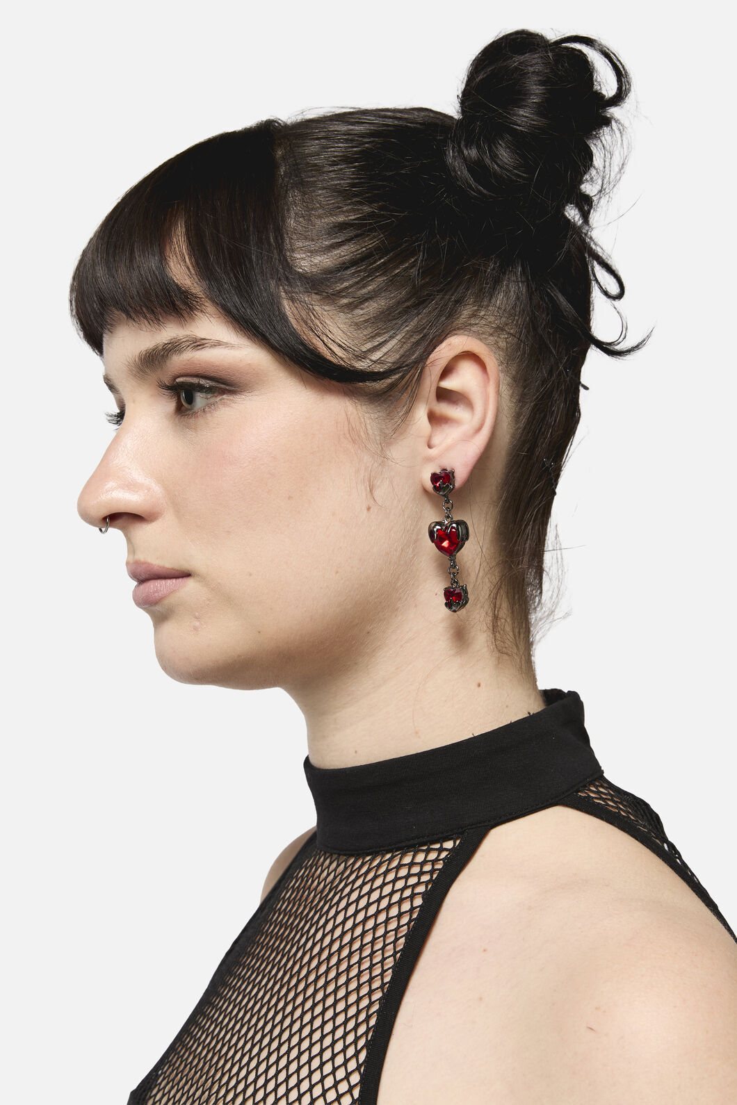Dangerfield - Bleeding Heart Earrings - red